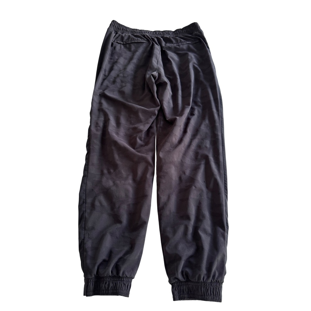 Athleta Brooklyn Textured Lined Jogger Black Camo Size 8 Travel Pants - Picture 8 of 10